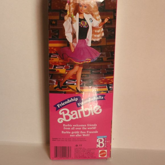 Brand New RARE Foreign Friendship 1990's Barbie Freunschefts Rare Import Doll - Picture 7 of 8